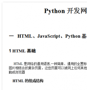 Python开发网站指南 WORD版