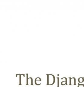The Django Book 第2版 中文PDF版[1.87MB]